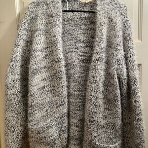 Elegant Women's Black and White Cardigan